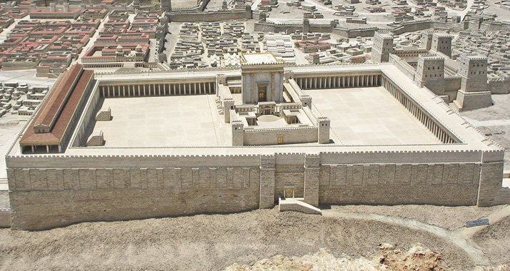 Ein Modell des zweiten Jerusalemer Tempels