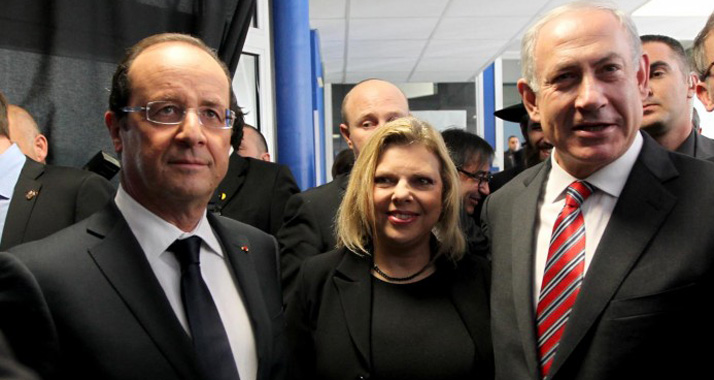 Hollande (l.) und Netanjahu haben in Toulouse den Antisemitismus angeprangert
