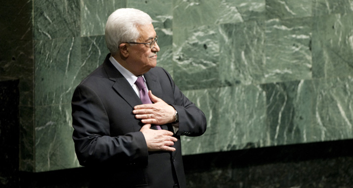 Strebt nach Einheit mit der Hamas: Der palästinensische Präsident Abbas (hier bei seinem UN-Antrag)