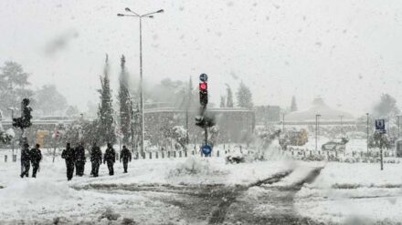 Jerusalem im Schnee.