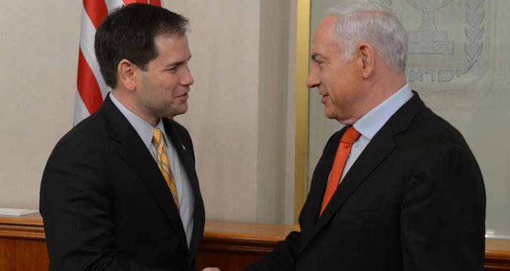 Marco Rubio und Benjamin Netanjahu freuen sich beide auf die bevorstehende Israel-Reise von Präsident Obama.