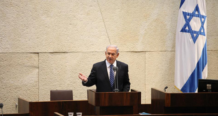 Benjamin Netanjahu stellt seine neue Regierung vor der Abstimmung in der Knesset vor.