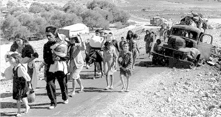 Palästinensische Flüchtlinge im Herbst 1948