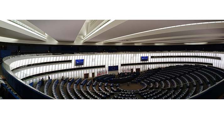 Der Plenarsaal des Europa-Parlaments - hier vertritt Paul Murphy die Interessen der Sozialistischen Partei Irlands.