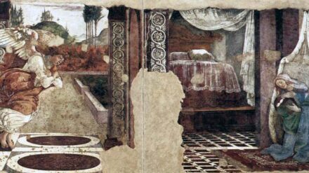Aus "geopolitischen und logistischen" Gründen kommt Botticellis Fresco "Verkündigung von S. Martino" derzeit nicht nach Jerusalem.