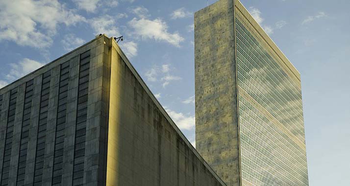 Das Hauptquartier der Vereinten Nationen in New York