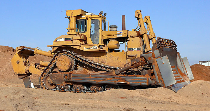 Mit einem Bulldozer hat der Palästinenser versucht, Soldaten umzufahren (Symbolbild)