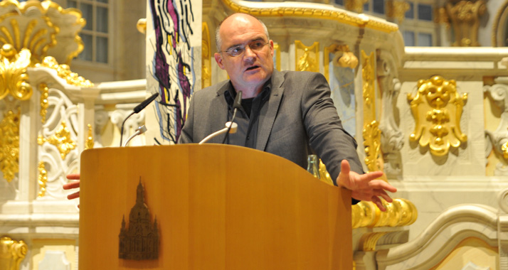 Der Nahostkorrespondent Johannes Gerloff sprach in der Dresdner Frauenkirche vor rund 700 Zuhörern.