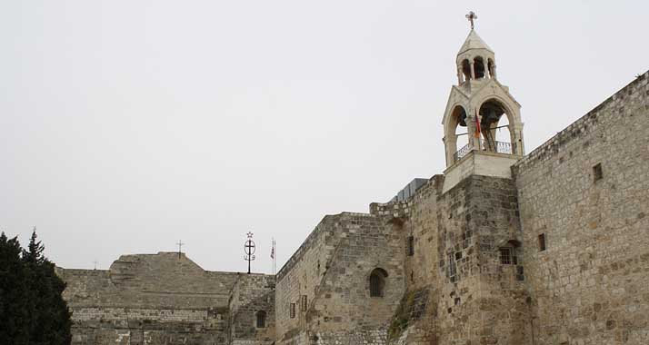 Pilgerziel zur Weihnachtszeit: die Geburtskirche in Bethlehem.