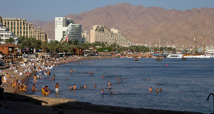 In der bei Touristen beliebten Stadt Eilat wurde erfolgreich eine Rakete abgefangen.