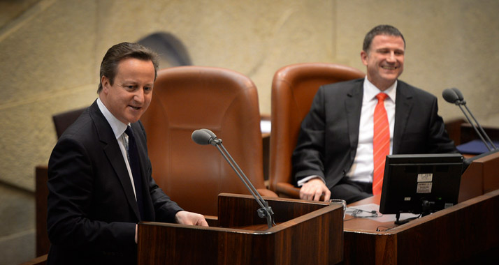 Warb für mehr Zusammenarbeit zwischen Israel und Großbritannien: David Cameron.