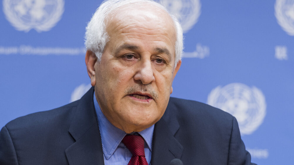 Erhofft sich von den Bewerbungen eine Stärkung der Palästinenser bei den UN: Rijad Mansur