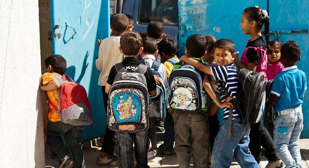 Durch Spenden der italienischen Regierung konnte bereits eine palästinensische Schule unterstützt werden.