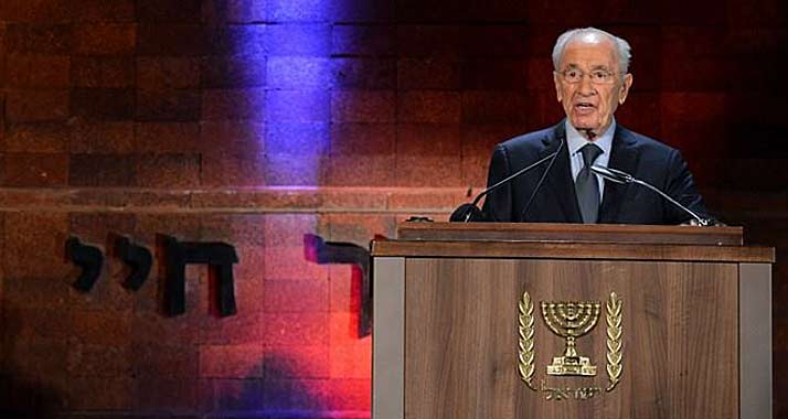 Schimon Peres erinnerte an die Vernichtung ungarischer Juden vor 70 Jahren.