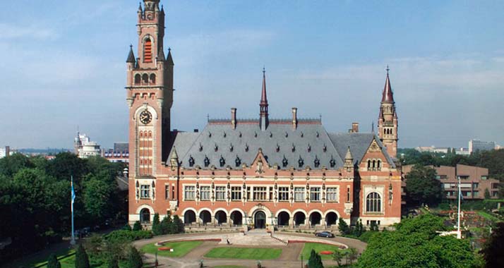 Der Friedenspalast in Den Haag: hier befindet sich das Dienstgebäude des Internationalen Gerichtshofs.