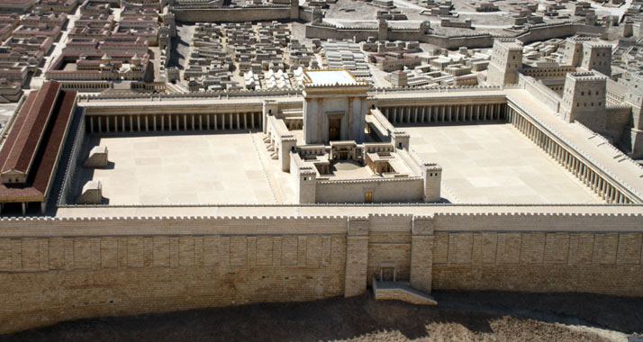 Am 9. Tag des Monats Av trauern Juden unter anderem um die beiden Jerusalemer Tempel – hier ein Modell.