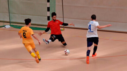 Geht er rein? Futsal war eine der 19 Sportarten bei der 14. Makkabiade.