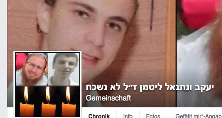 Eine Facebookseite ist dem Gedenken an Ja'akov und Netanel Litman gewidmet
