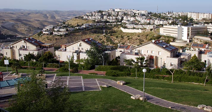Israels Siedlungspolitik ist laut UN ein Hauptgrund für die humanitäre Lage der Palästinenser (Bild: die israelische Stadt Ma'aleh Adumim im Westjordanland)