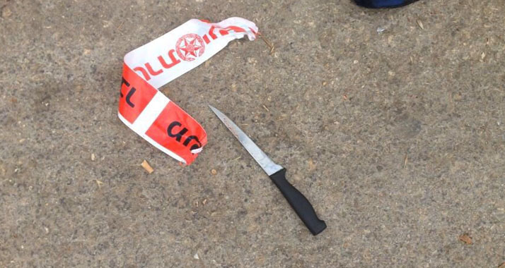 Tatwaffe: Mit diesem Messer griff ein Palästinenser Israelis in Hebron an