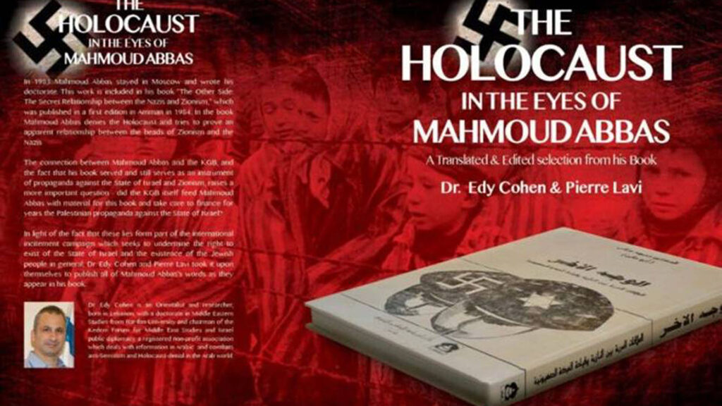 Der Titel von Cohens Buch hieße übersetzt: „Der Holocaust in den Augen von Mahmud Abbas“