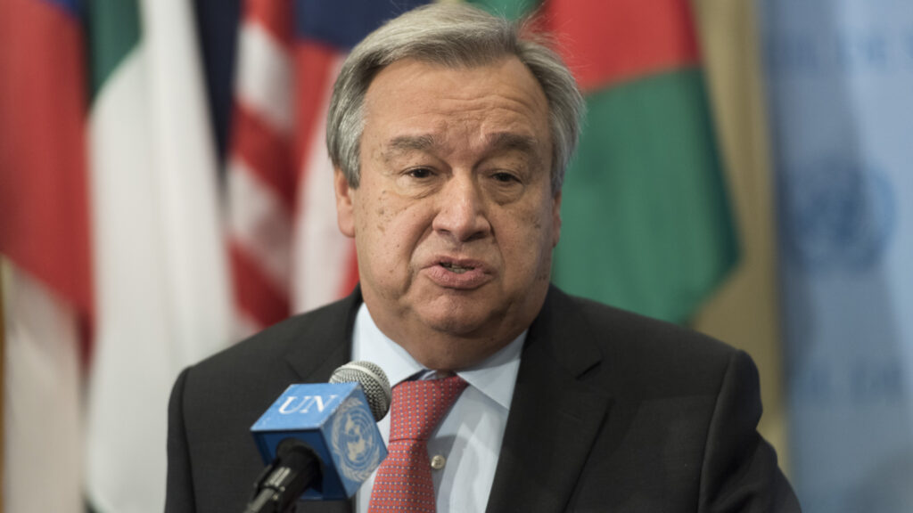 Adressat der Forderungen der Menschenrechtsorganisationen: UN-Generalsektretär Antonio Guterres