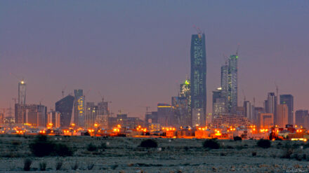 Die Skyline von Saudi-Arabiens Hauptstadt Riad