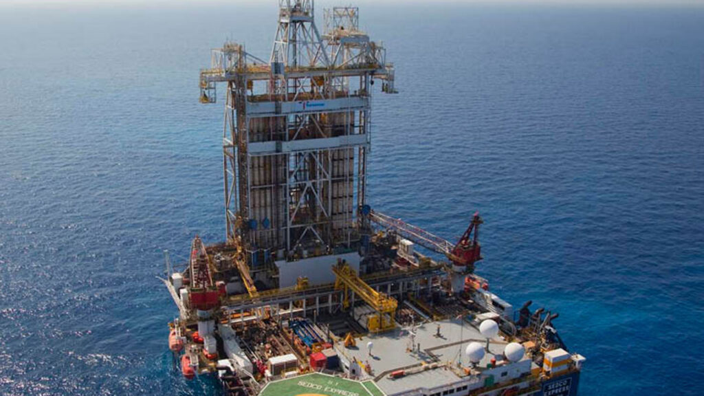 Das Erdgasfeld „Leviathan“ im Mittelmeer. Die Firma Delek betreibt es.