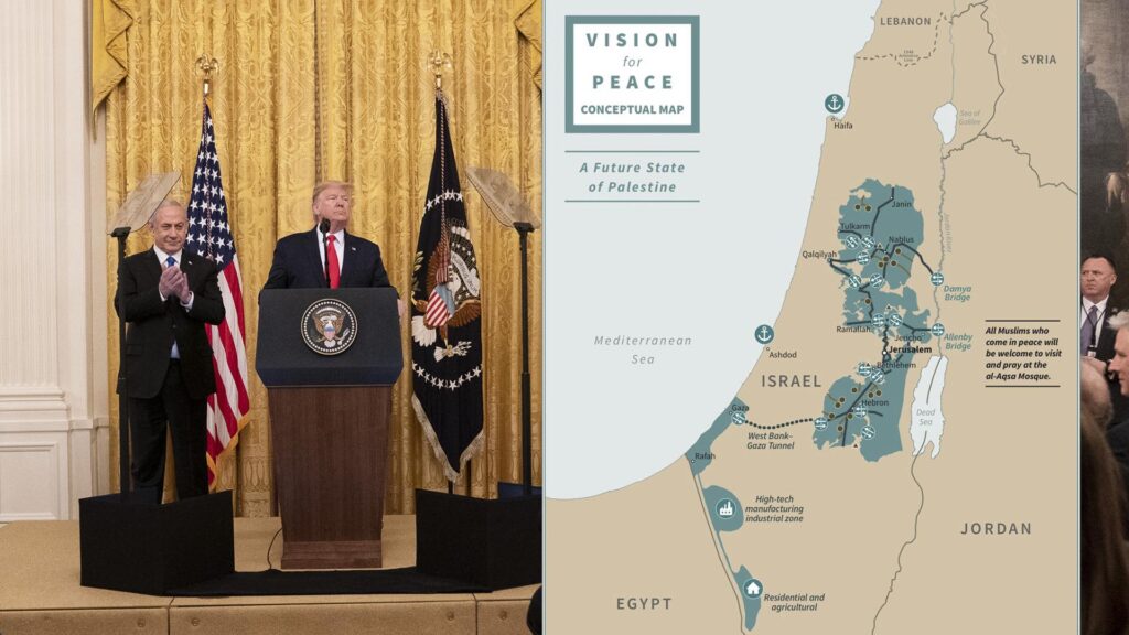 Der US-Friedensplan sieht auch den Austausch von Land zwischen Israelis und Palästinensern vor