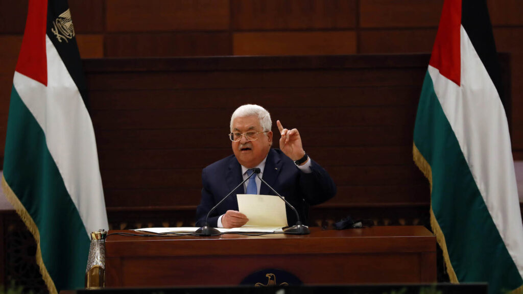 Normale Beziehungen als „giftiger Dolch“: Fatah-Chef Mahmud Abbas bei einer Konferenz aller palästinensischen Parteien
