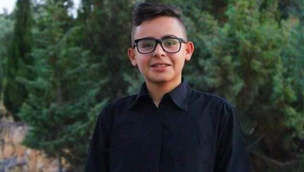 War vorübergehend in Gewahrsam: der 16-jährige Amir Taha Muhammad Abu Scharar