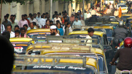 Mumbai hat nach Moskau weltweit die höchste Verkehrsdichte aufzuweisen