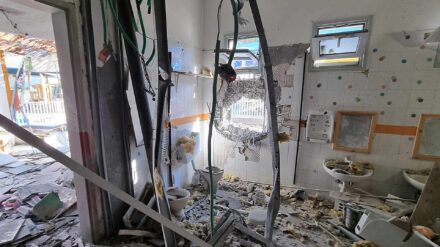 Auch der Kindergarten im Kibbuz Be'eri wies nach dem Terrormassaker massive Schäden auf